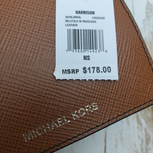 Michael Kors Men Wallet Harrison Billfold In Brown - Picture 2 of 5